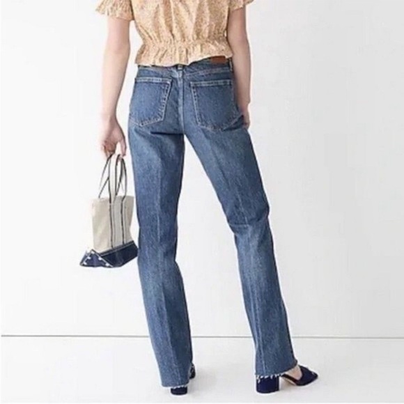 J. Crew 27x32 Full-length demi-boot jean in Kamari wash 0013 - Picture 2 of 13